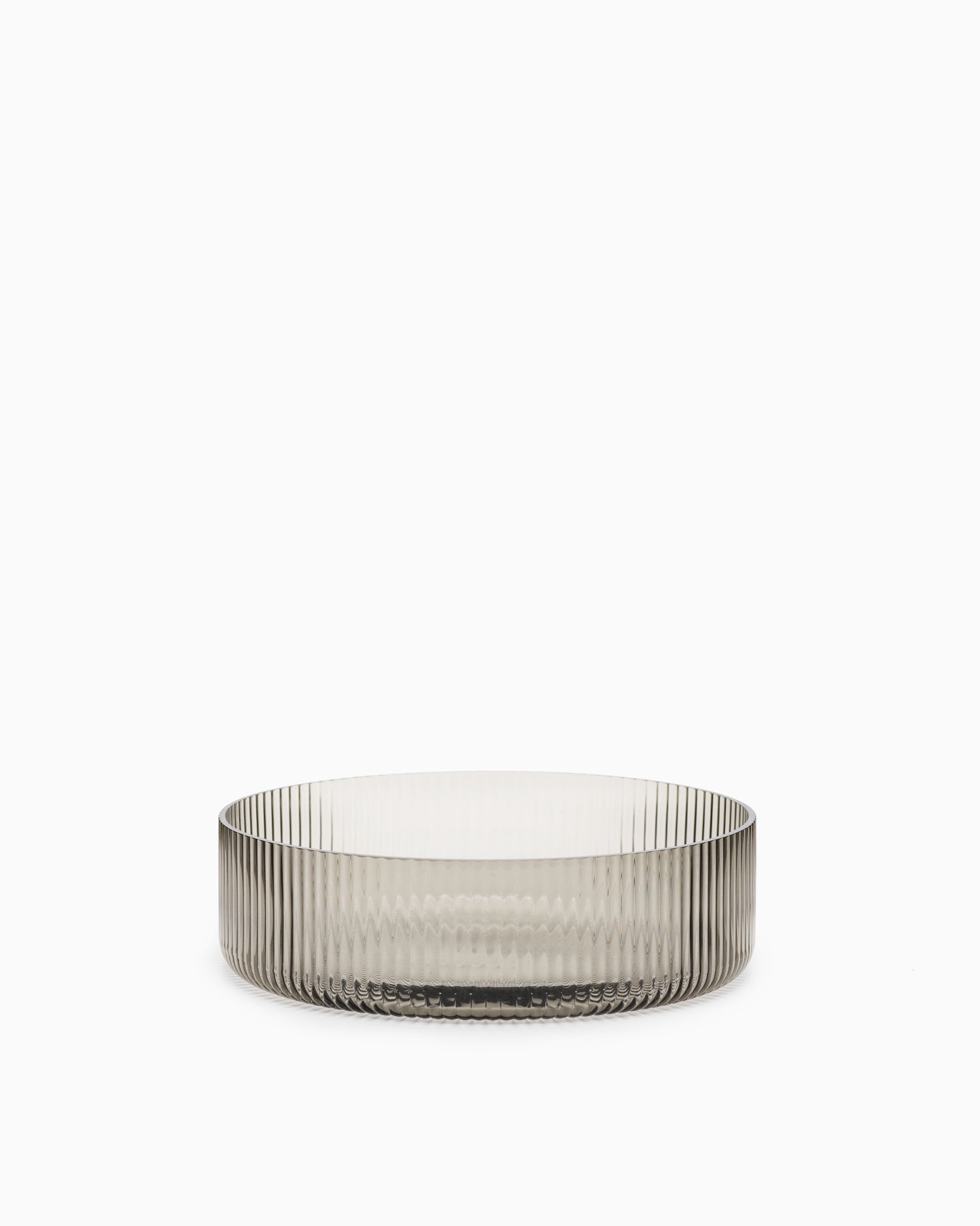 Ripple Serving Bowls Set 4 - Smoked