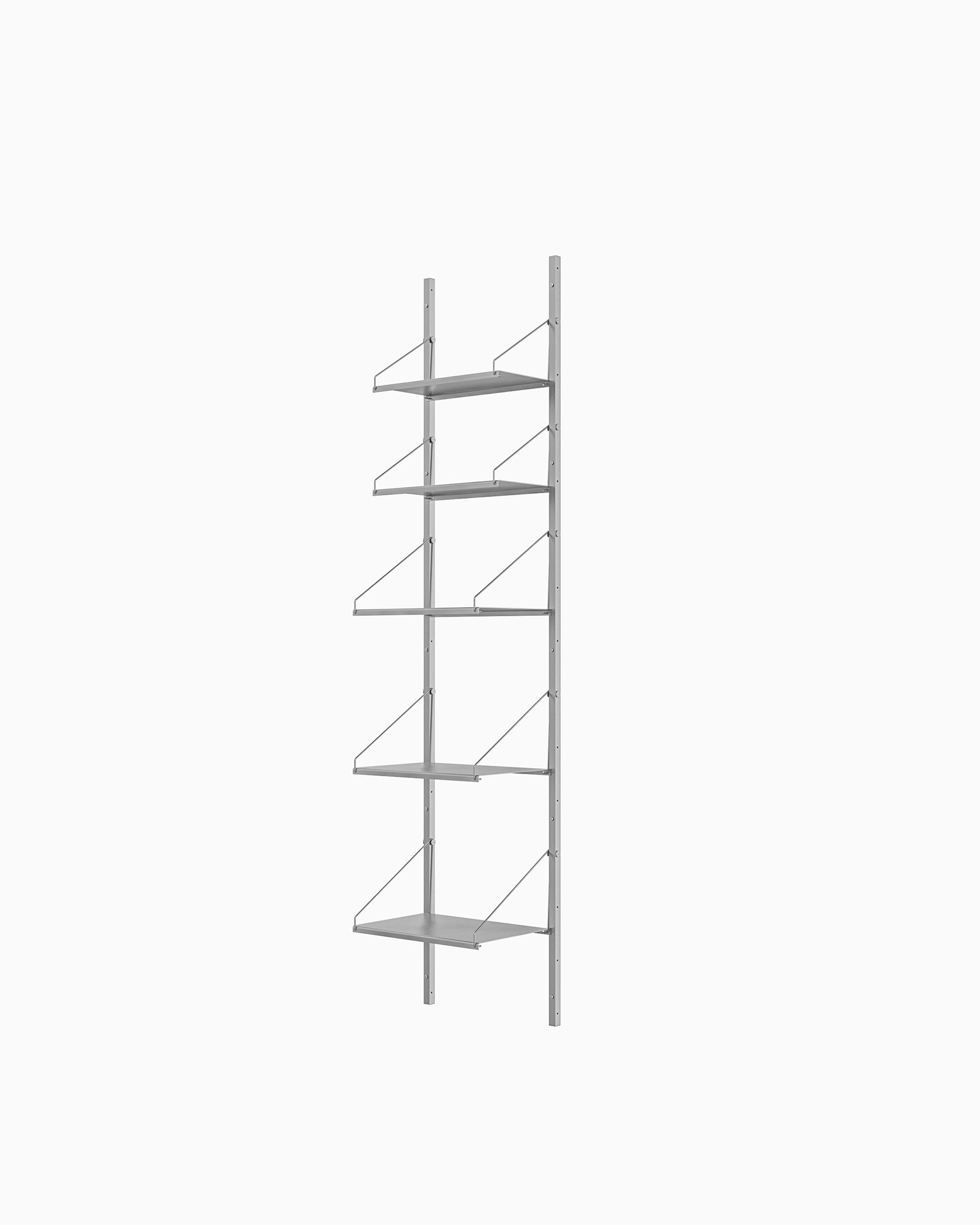 Shelf Library Single Section - Stainless Steel H185xW40