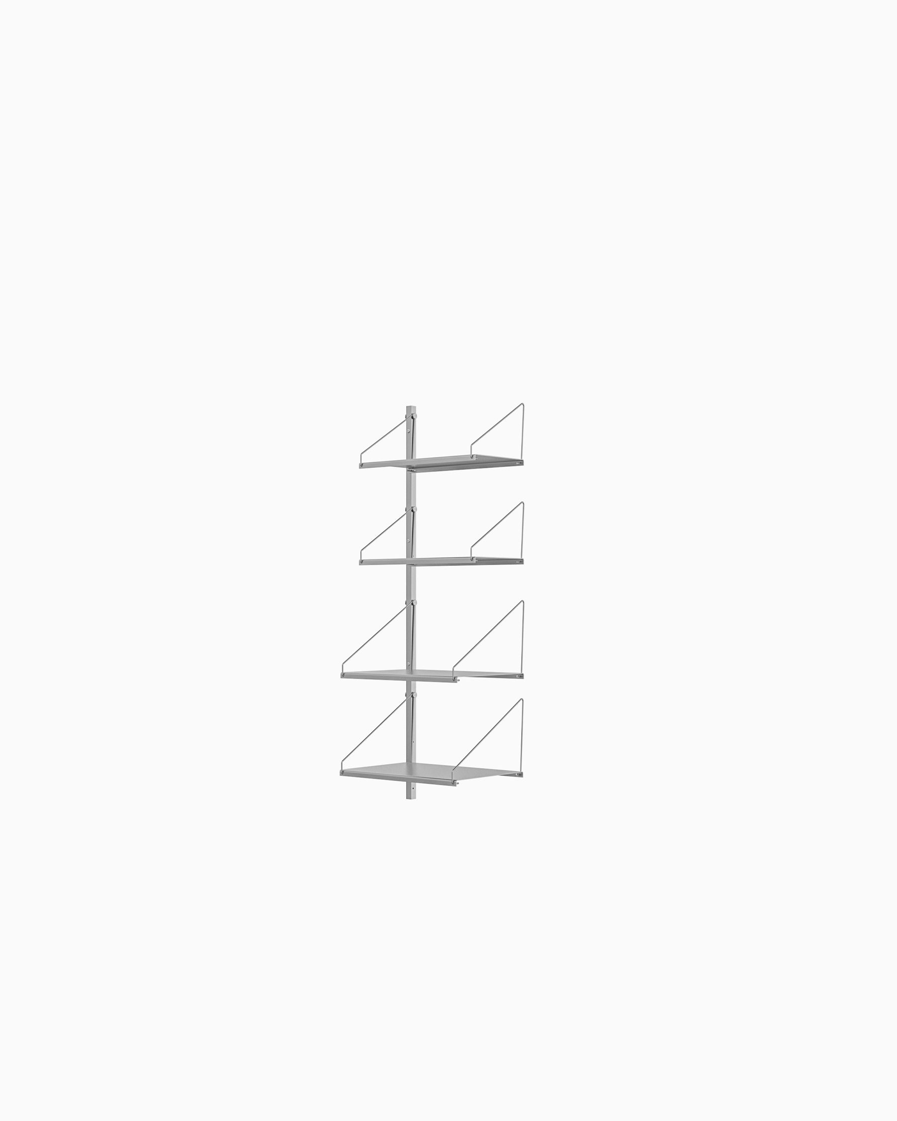 Shelf Library Add-On Section - Stainless Steel H108xW40