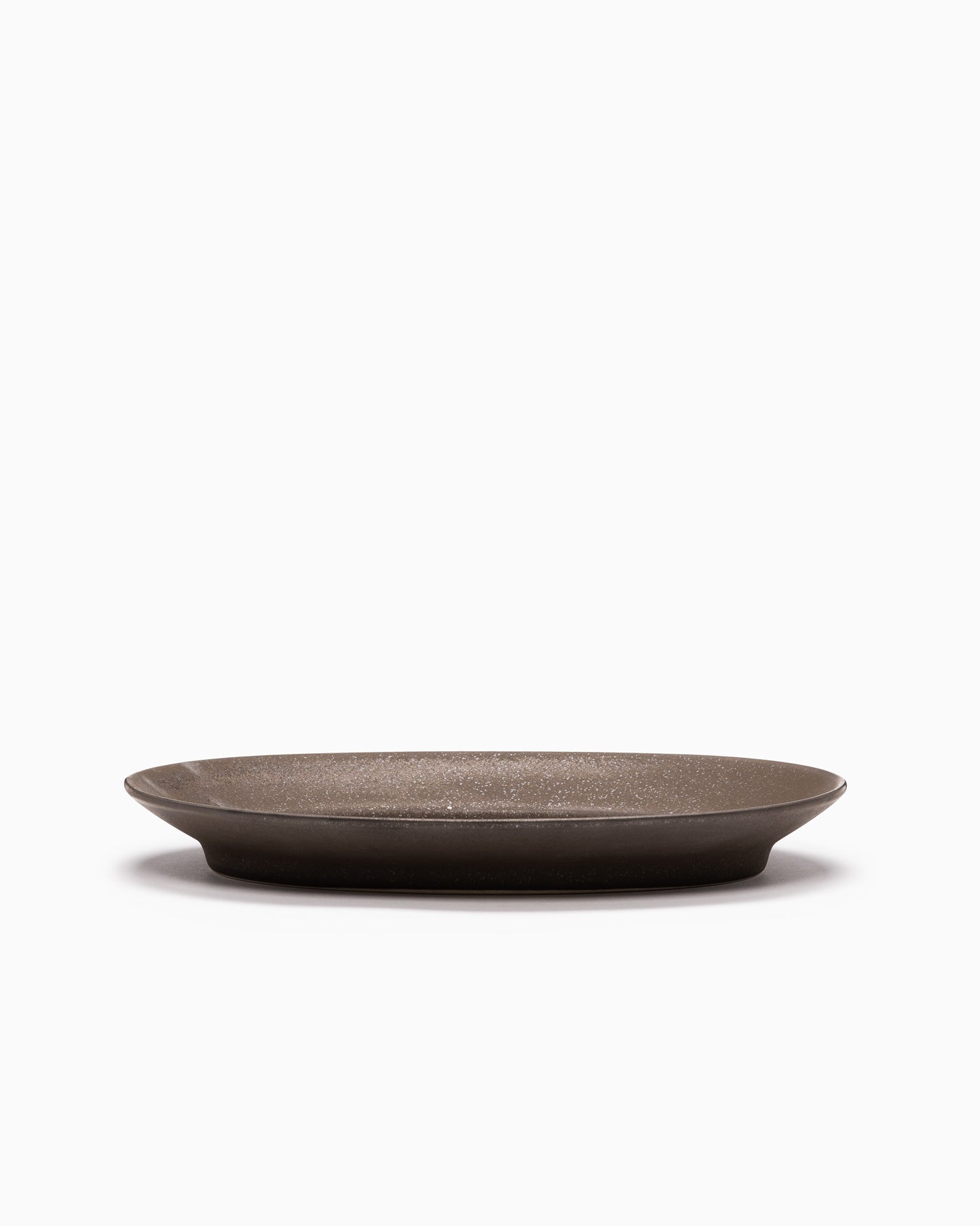 Rim Oval Plate Medium - Copper Brown