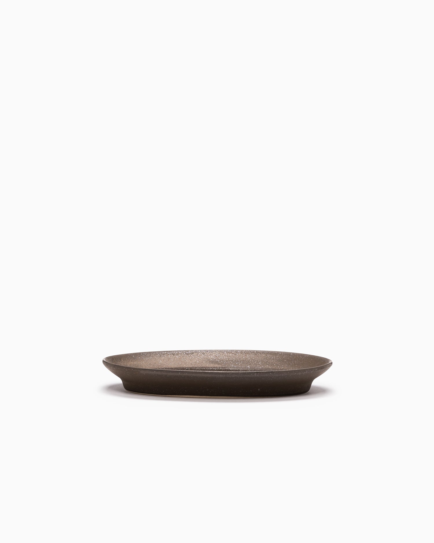 Rim Oval Plate Small - Copper Brown
