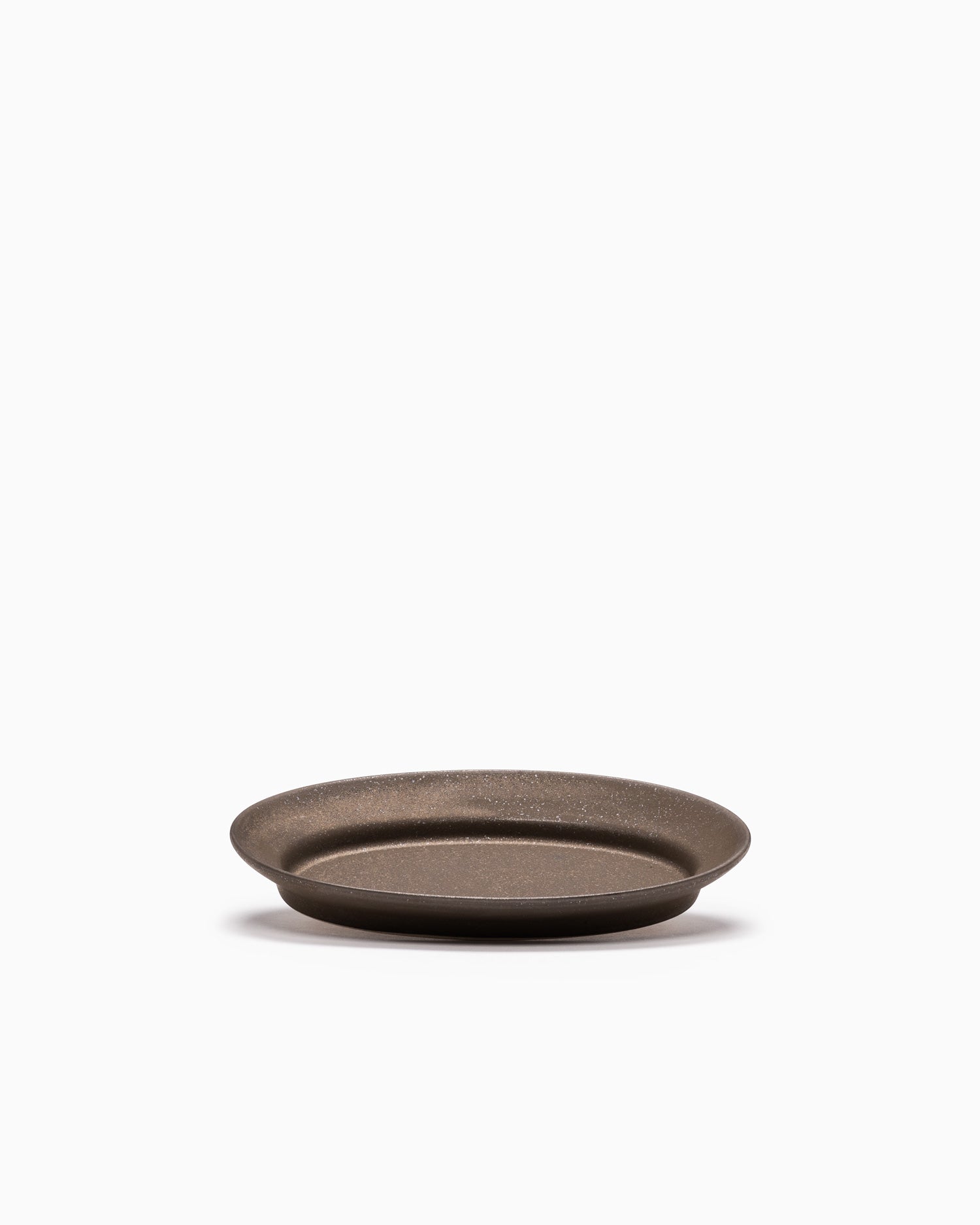 Rim Oval Plate Small - Copper Brown