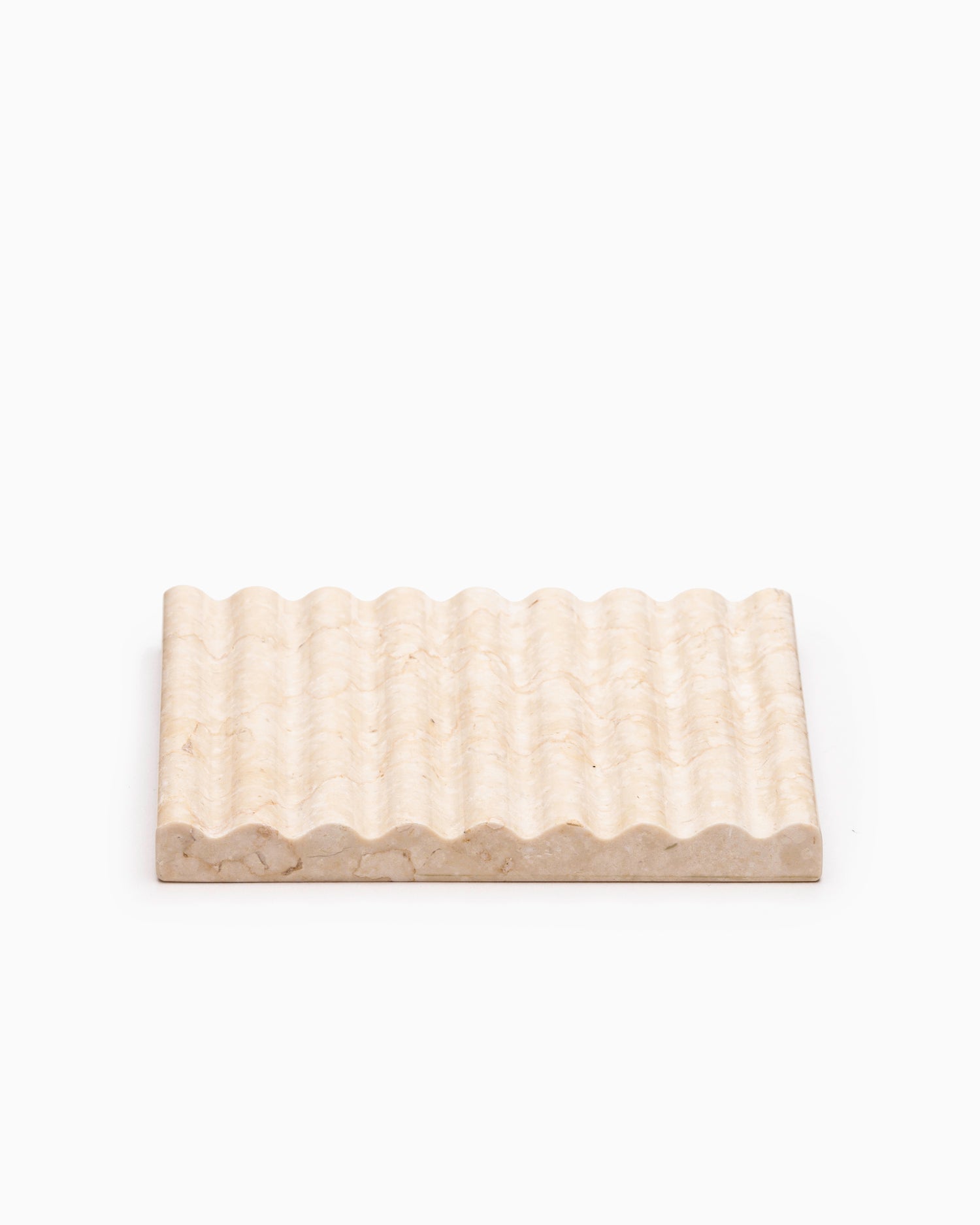 Cream Marble Soap Dish