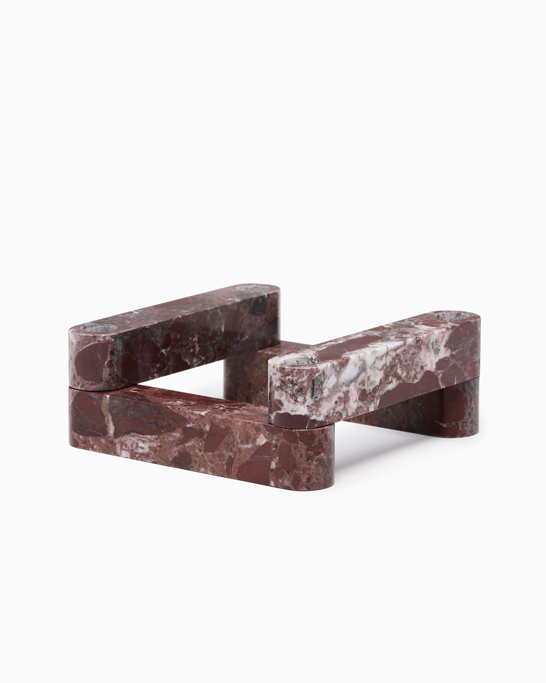 Newel Modular Candle Holder - Rosso