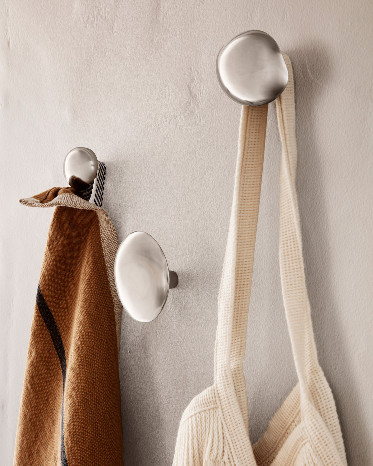 Mushroom Hook - Brushed Stainless Steel