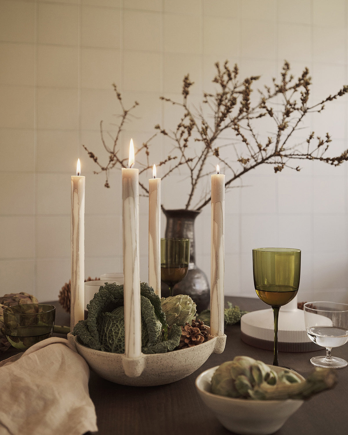 Dryp Candles - Set of 2 - Warm Grey