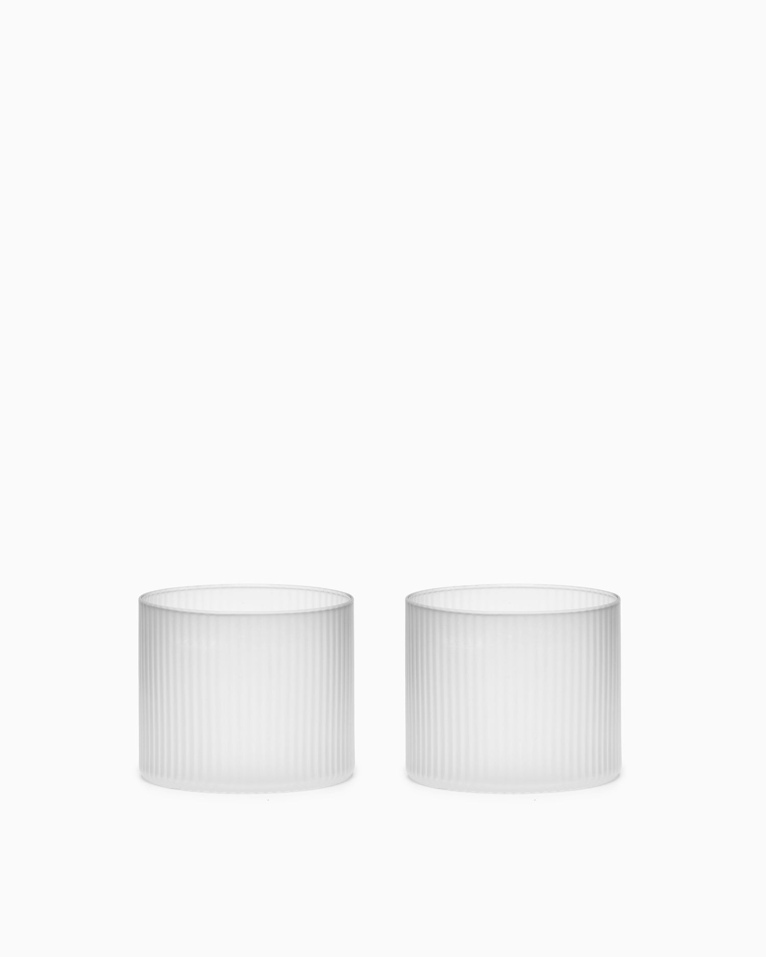 Ripple Low Glasses Set of 4 - Frosted