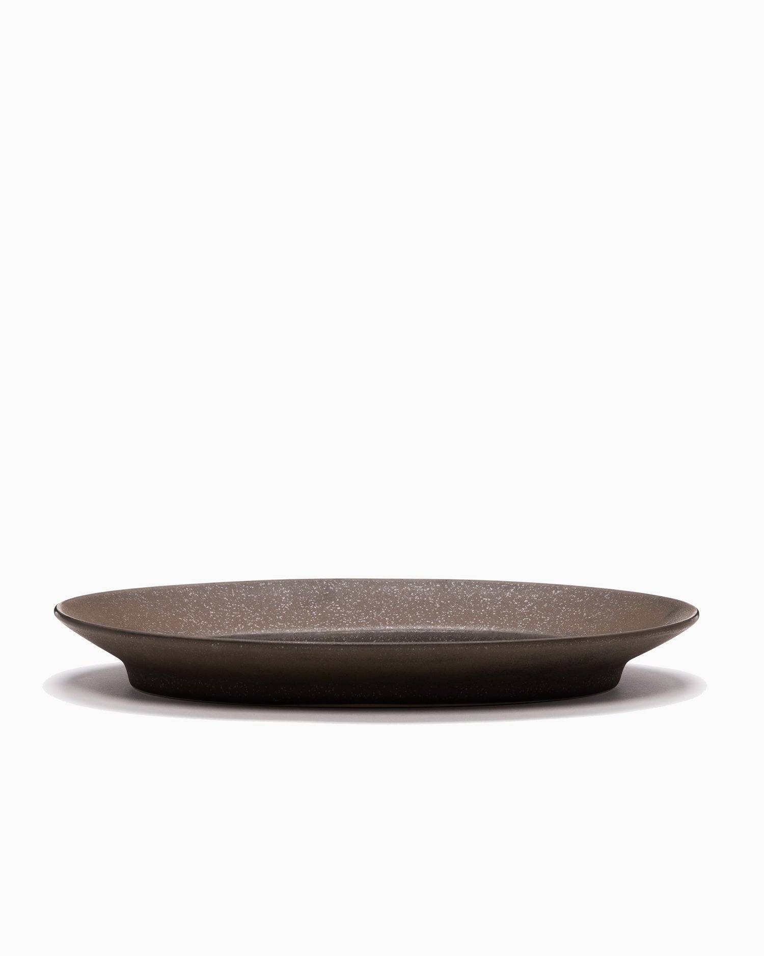 Rim Oval Plate Large - Copper Brown