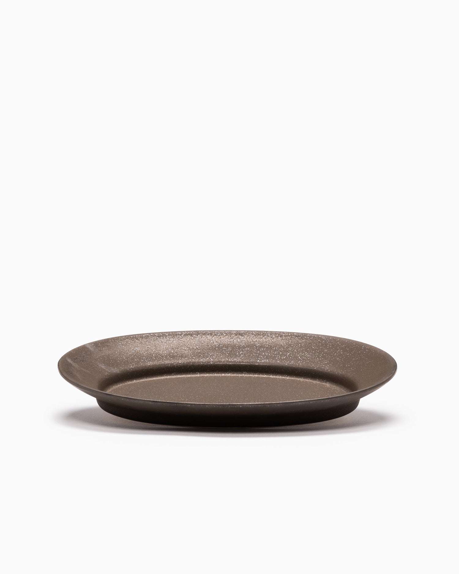 Rim Oval Plate Medium - Copper Brown