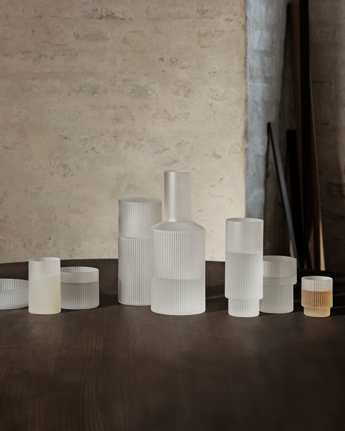 Ripple Carafe - Frosted