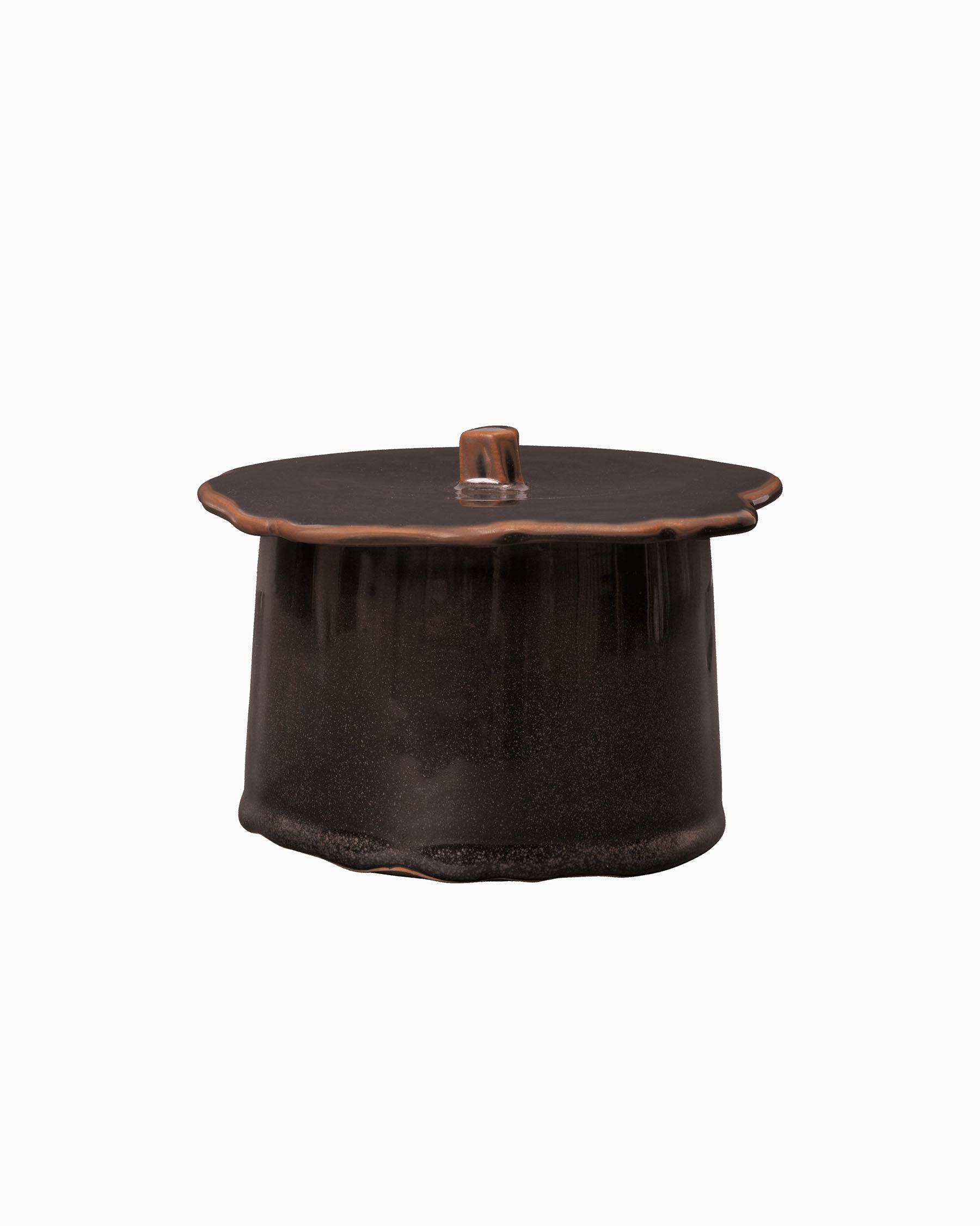 Marnen Large Jar - Carob  Brown